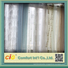 Flocking Organza Curtain Fabric for Home